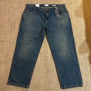 NWT Cotton On Womens Size 36 Low Rise Straight Jeans Dark Wash Denim